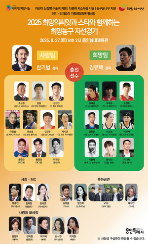 ‘2025 희망의씨앗과 스타와 함께하는 희망농구 자선경기’ 출전 선수 확정